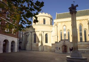 Temple Church courtyard 