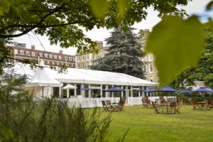 Marquee garden view